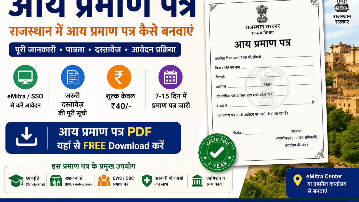 आय प्रमाण पत्र — PDF Download